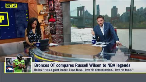 Reacting to Broncos OT comparing Russell Wilson to LeBron, Kobe & Jordan | Get Up