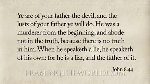 You are of your Father the Devil - sanderson1611 Channel Revival