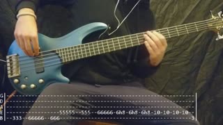 Papa Roach - Between Angels And Insects Bass Cover (Tabs)