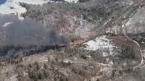 Rockwood Maine - Train Carrying Hazardous Materials Derails & Catches Fire