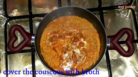 How to cook couscous, beef vegetables -delicious moroccan food