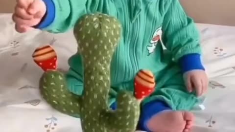 Dancing Cactus Baby Reaction