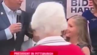 Biden Creepily Rubs Young Girl's Face During Campaign Event In Pittsburgh