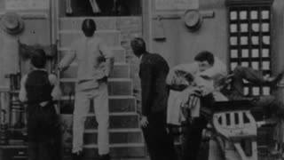 What Demoralized The Barber Shop (1901 Original Black & White Film)