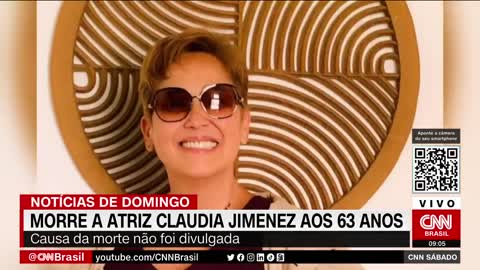 Morre a atriz Claudia Jimenez aos 63 anos | CNN SÁBADO