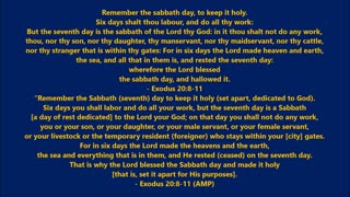 Book of Exodus | Chapter 20 Verses 8-11 - Holy Bible (KJV & AMP)