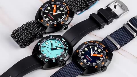 Tactical Frog PVD SUB 300T Diver Men Watches NH35 Automatic Mechanical