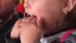 Baby Girl Makes A Hilarious Attempt At Copying Dad's Fancy Whistling