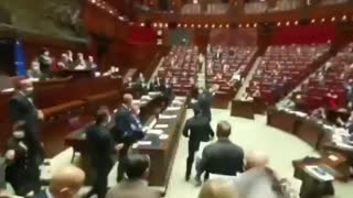 Wow! Look at the Reaction the Italian Parliament Gives to “Green Pass” Rules