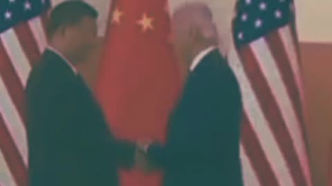 JOE BIDEN'S HANDSHAKE MOMENT WITH XI JINPING G20 BALI INDONESIA