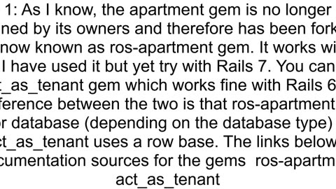 How to use Apartment gem in Rails 7