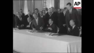 Aug. 5, 1963 | Newsreel on Signing of Nuclear Test Ban Treaty