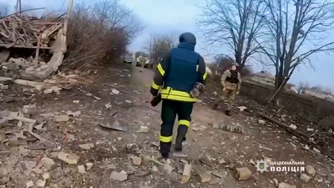 Donetsk region. The first minutes after yesterday's Russian shelling of Bogatyr