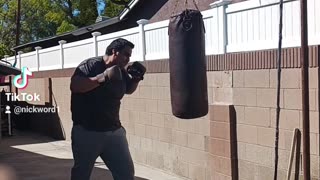 Old School Leather Punching Bag Workout Part 6. Cardio & Speed Training