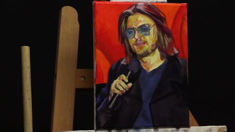 Mitch Hedberg Oil Painting