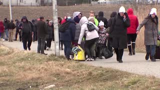 'We are really scared': Ukrainians flee war at home