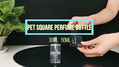 Round Hdpe Square Plastic Bottles For Powder,Empty Cosmetic Packaging Hair Applicator Square Bottle