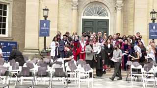 Toronto university holds ‘graduation’ for Gaza victims