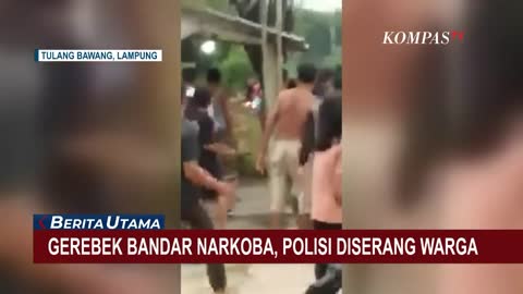 Ricuh Penggerebekan Bandar Narkoba di Lampung, Polisi Dilempari Batu!