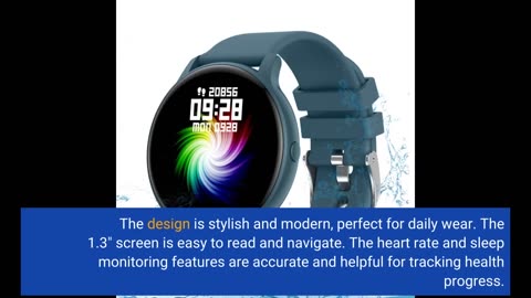 FILIEKEU Men Smart Watch for Android iOS, Bluetooth Calls Voice Chat with Heart Rate/Sleep Monitor