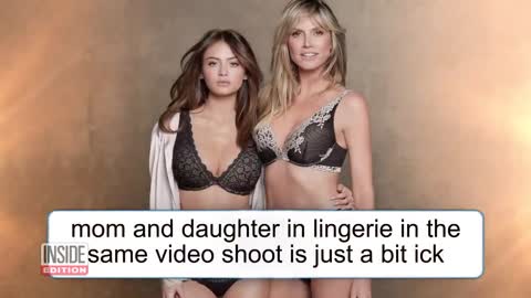 Heidi Klum Criticized for Lingerie Photoshoot With Daughter