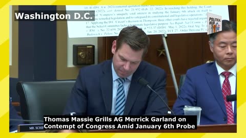 Thomas Massie Grills Garland on Contempt of Congress Amid January 6th Probe