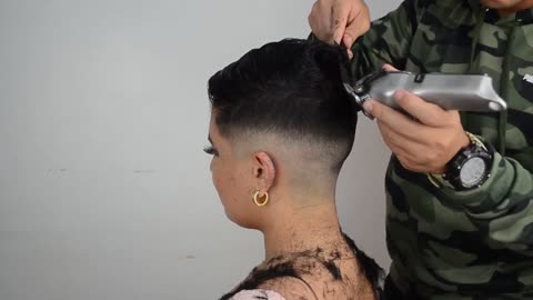 Young Karlaa Beautiful headshave New video 2023 Headshave and Haircut