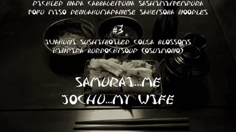 #3 WASHOKU Japanese cuisine consumed by samurai