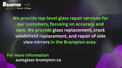 Auto glass repair services