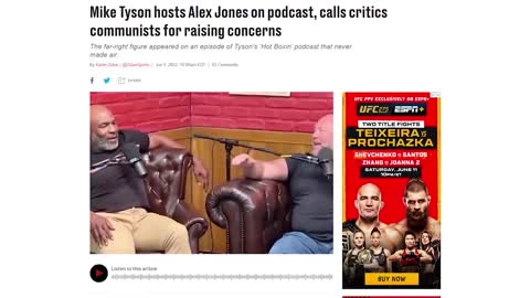 BREAKING Mike Tyson Call Alex Jones Critics Communist.