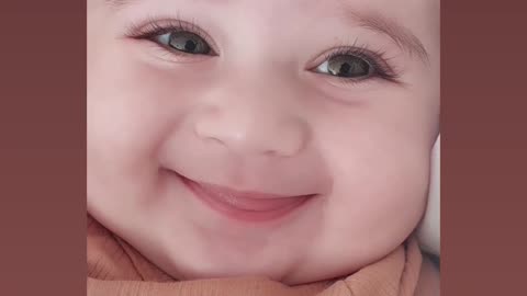 Baby cute smile