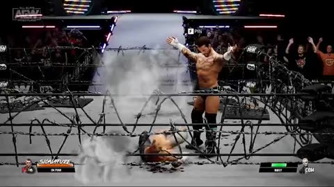 AEW CM Punk Round House kick