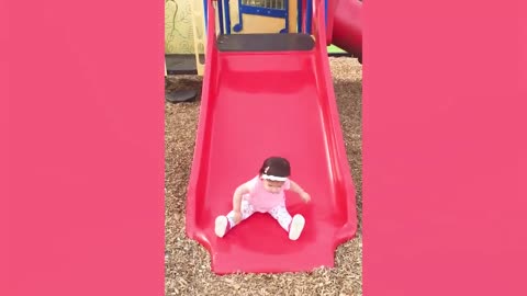 Funny Babies Playing Slide Fails - Cute Baby Videos-17