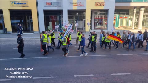 MONTAGSSPAZIERGANG - BAUTZEN, 08 05 2023, 118. MAHNWACHE - Start und Ankunft 🕊