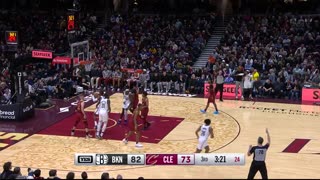 Schroder Beats Clock with Buzzer-Beating 3! Nets vs. Cavs