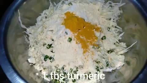 cabbage pakode ki recipe। cabbage bhajiya । पत्ता गोभी/ बंद गोभी से बनाए crispy pakode