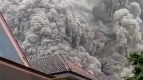 undonesia's Mount Semeru has erupted forcing thousands to flee from their villages in Java