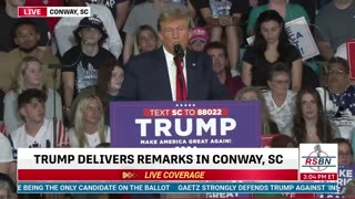 Trump Holds a Get Out the Vote Rally in Conway, S.C