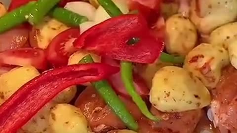 Food Matrix Spicy Potatoes Chicken Arabic Style