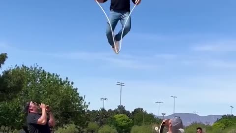 insane jumpprope stunt