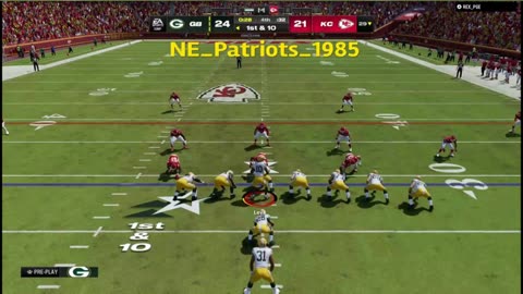 Emanuel Wilson Touchdown Run 👀 #madden24 #greenbaypackers #shorts