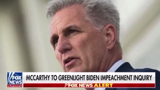 McCarthy Says Now Is The Time For Biden's Impeachment Inquiry: "The Logical Next Step"