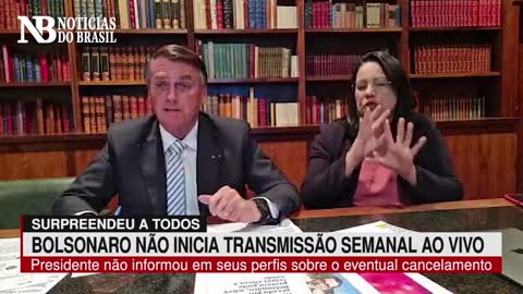 Bolsonaro surpreende e tradicional Live Semanal não é transmitida