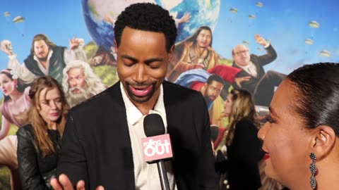 Wanda Sykes, Jay Ellis, and Finesse Mitchell attend History of the World premiere