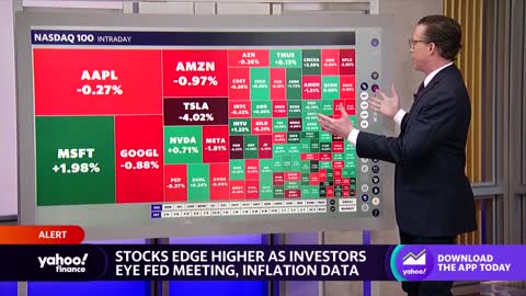 Stocks rise ahead of Fed meeting, inflation data (1)