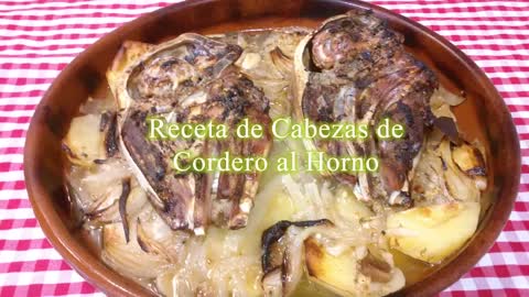 Receta de Cabezas de Cordero al horno