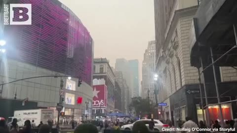 Smoke from Canada Wildfires BLACKENS the Sky over New York City