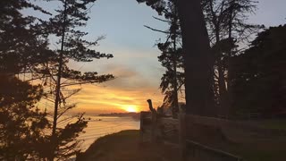 Long, Slow, Sunset at New Brighton Beach.