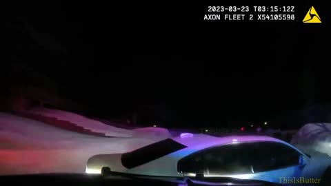 Minnesota Deputy Ends Pursuit by Pinning Stolen Vehicle to Snowbank