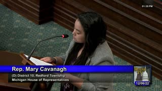 Rep. Mary Cavanagh (D) - Michigan House Farewell Speeches - Dec. 2022